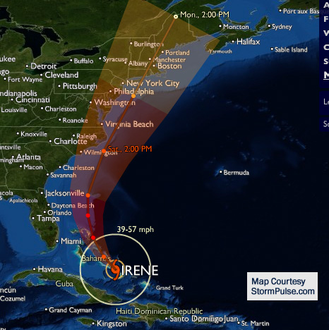 Hurricane Irene Takes Aim At East Coast US Harbors