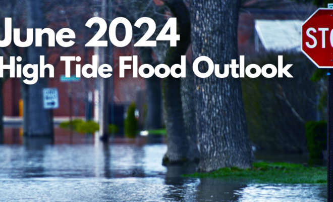June 2024 tidal flooding outlook_flooded street. Image from canva.com